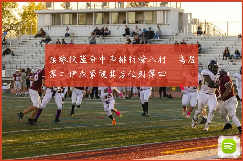 接球投篮命中率排行榜八村塁高居第二伊森紧随其后位列第四